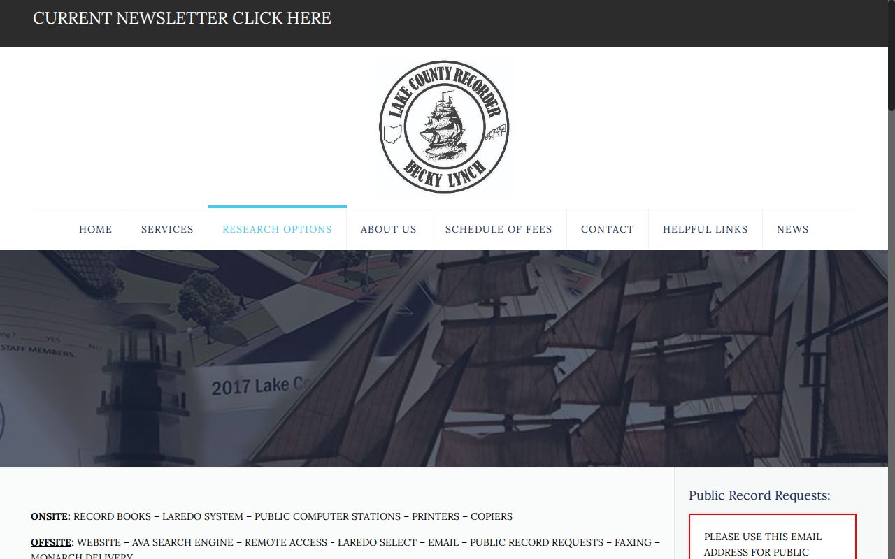 Mentor street directory Lake County Recorder record research options